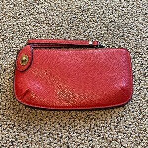 Joy Susan Maroon Clutch/Wristlet Bag in Like New Condition